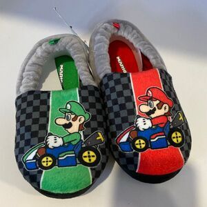 Kids Super Mario Kart Slippers size 10 11
